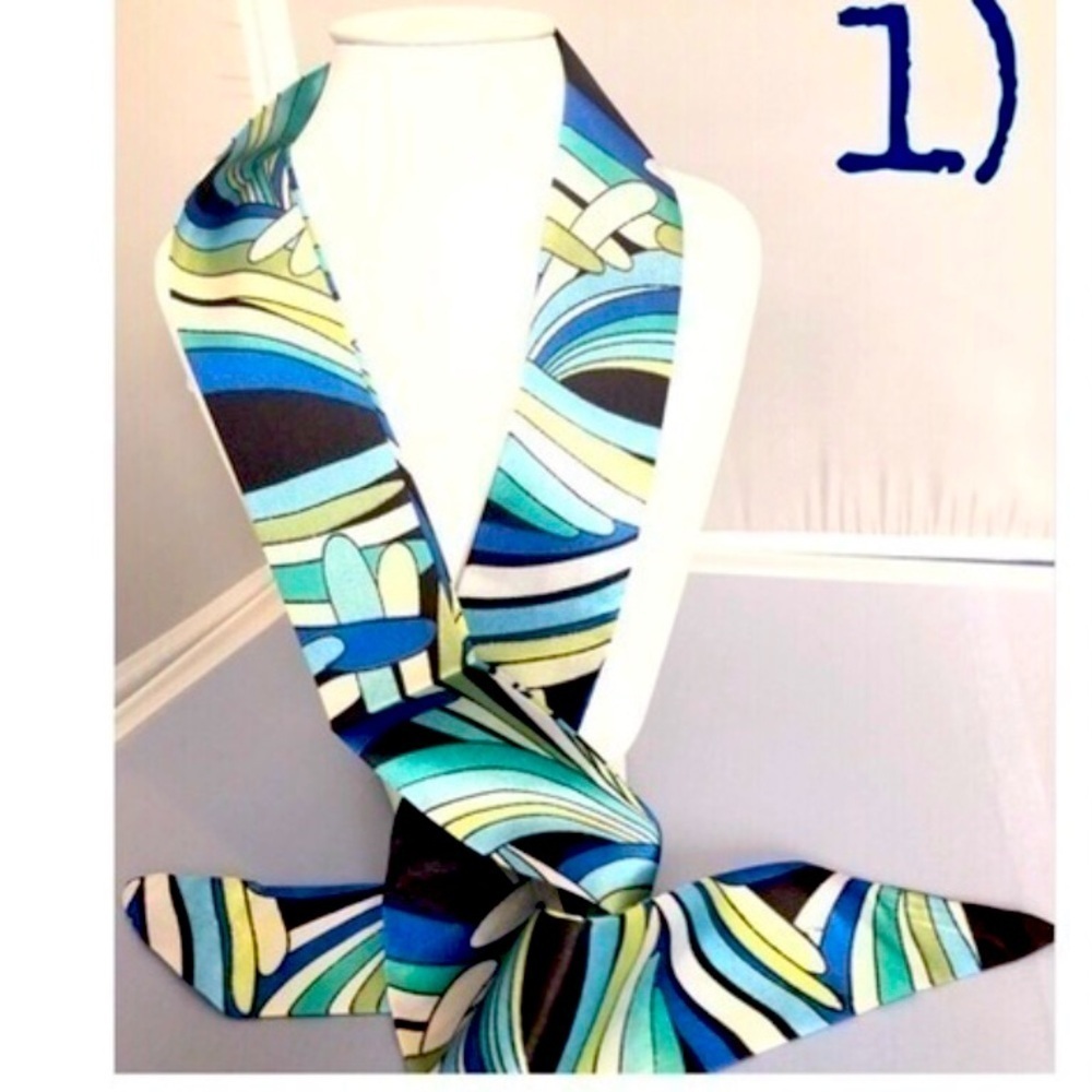 TWILLY SKINNY SILK SCARVE l BAG WRAP l Purse Scarf